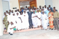 Le Médiateur de la République, M. N’golo Coulibaly a reçu une forte délégation de chefs traditionnels de la région d’Agboville